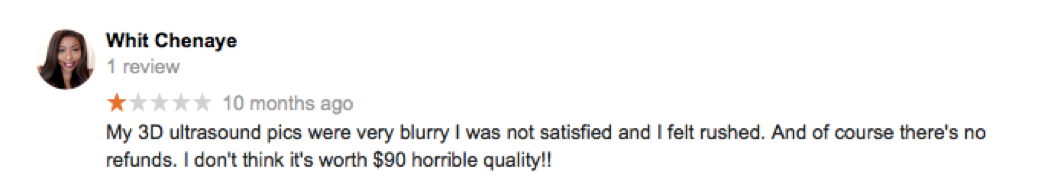 Bad Review Ouch